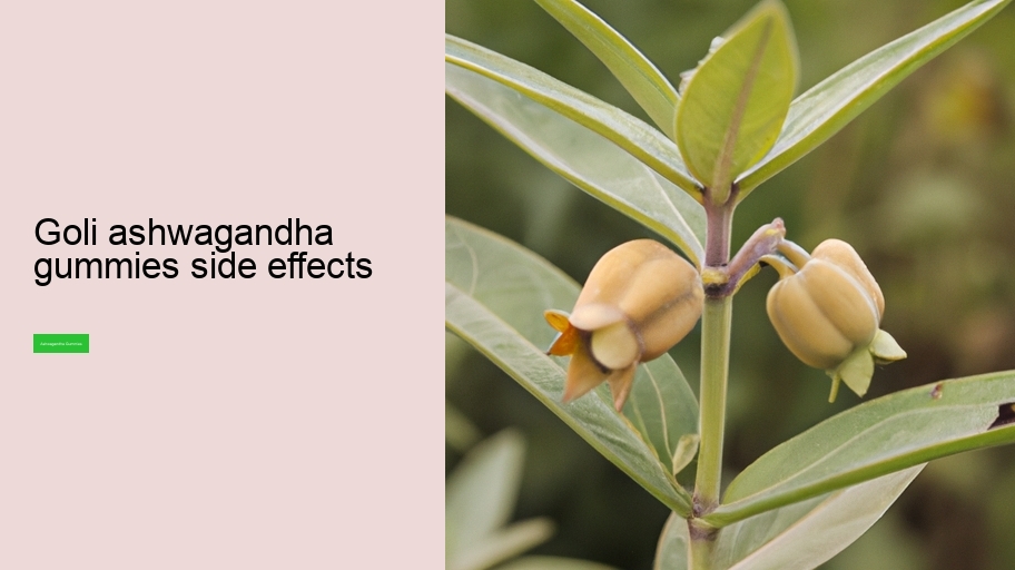 goli ashwagandha gummies side effects