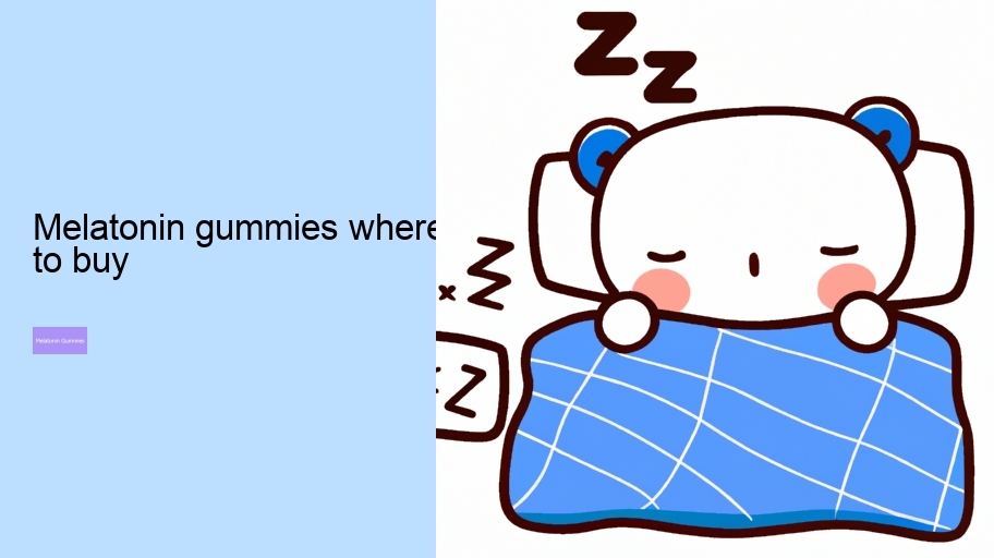 melatonin gummies where to buy