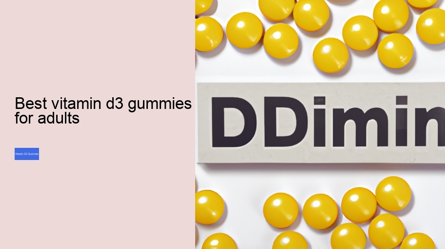 best vitamin d3 gummies for adults
