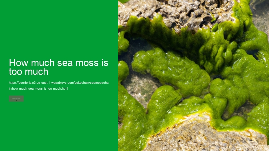 how much sea moss is too much