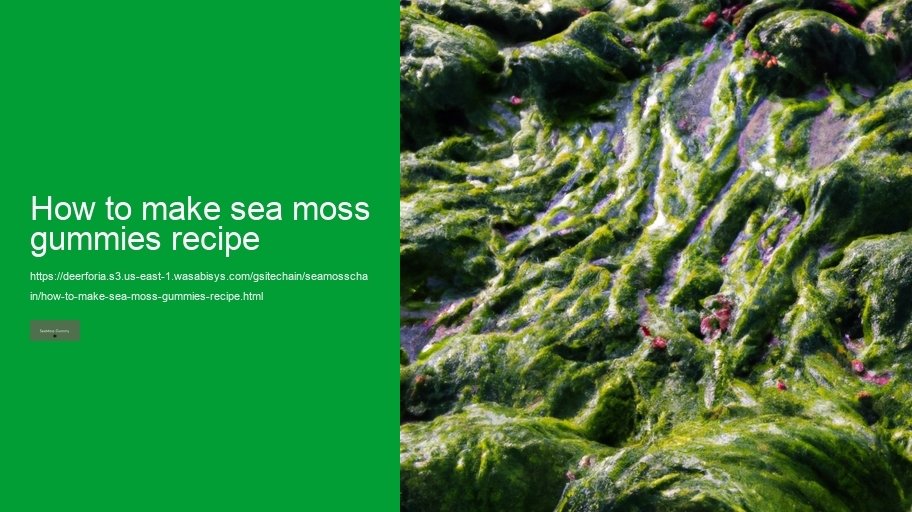 how to make sea moss gummies recipe