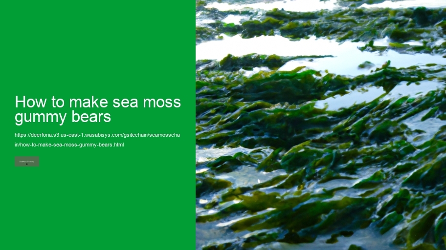 how to make sea moss gummy bears
